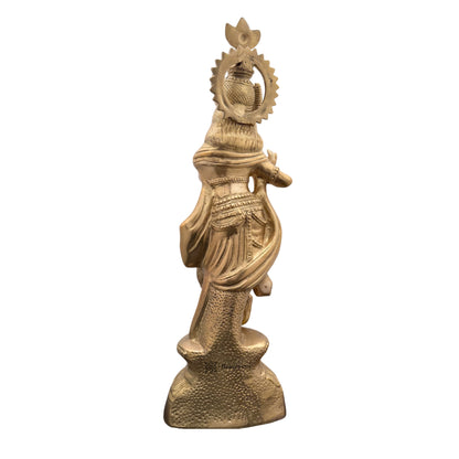 Brass Krishna Murti for Home and Decor Living Room Weight 5 Kg Height 41 cm