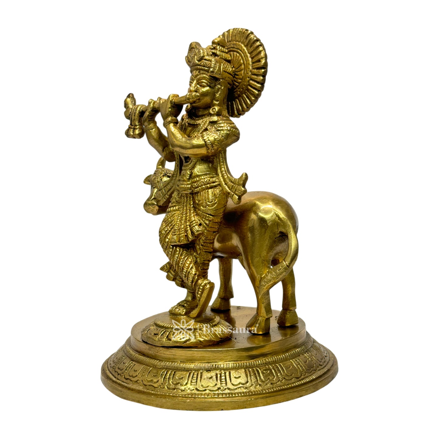 Brass Krishna Murti for Home and Decor Living Room Height 10 cm Weight 2 Kg