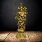 Brass Krishna Murti for Home and Decor Living Room Height 36 cm Weight 2.9 Kg