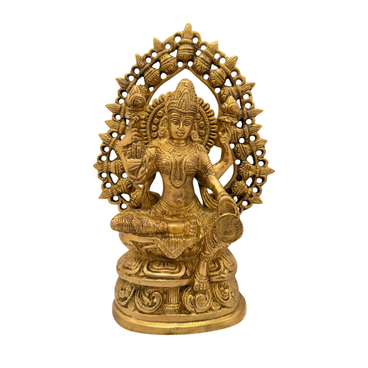 Brass Golden Laxmi MATA Murti for Home and Decor for Living Room Height 30 cm Weight 3 Kg