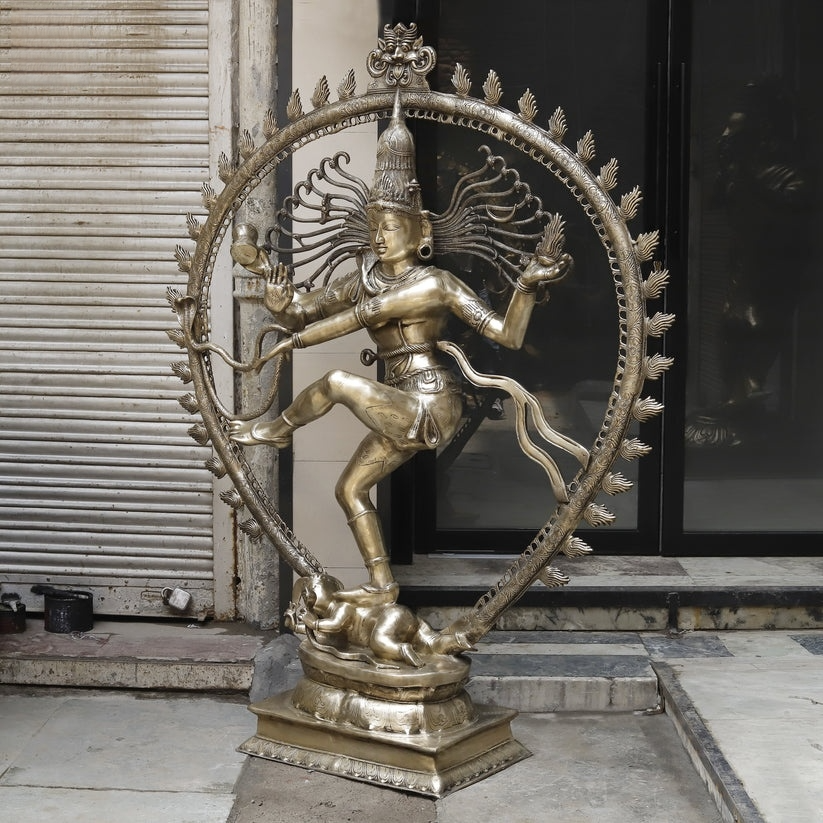 Handcrafted statue Brass Nataraj Idol 69 inches