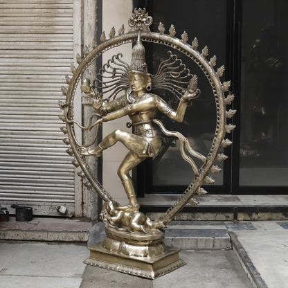 Handcrafted statue Brass Nataraj Idol 69 inches