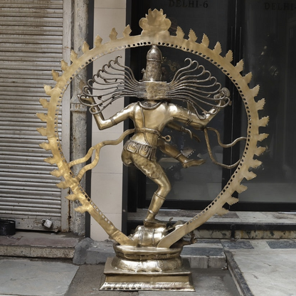 Handcrafted statue Brass Nataraj Idol 69 inches