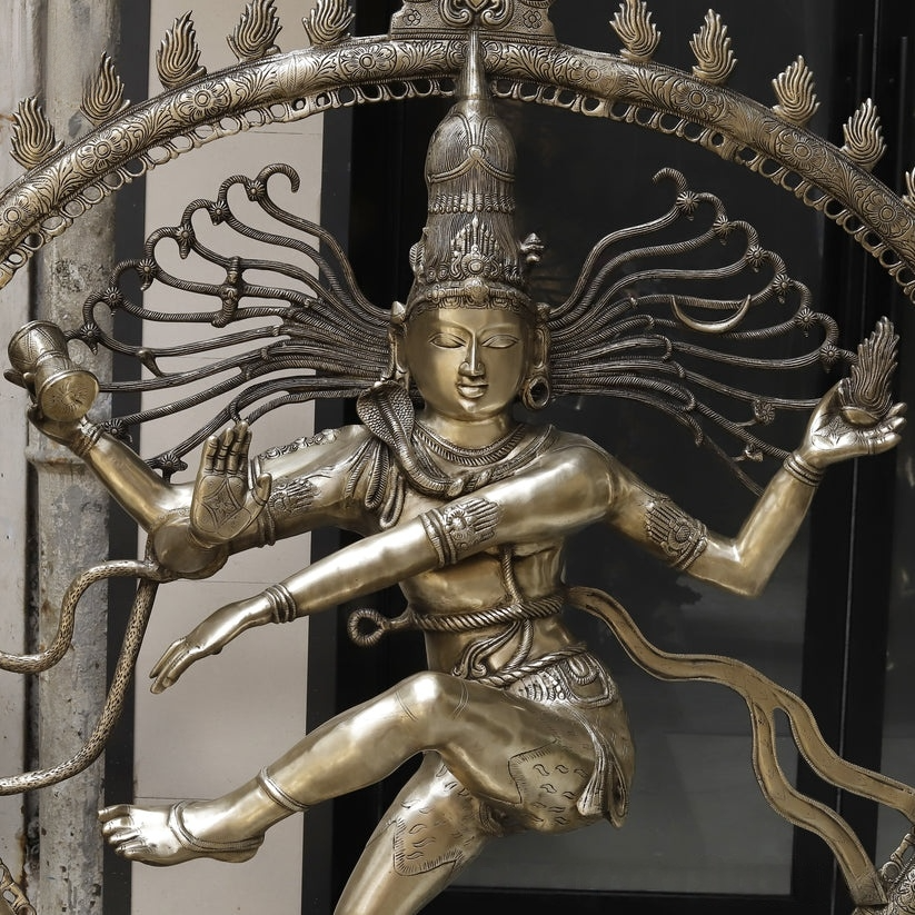 Handcrafted statue Brass Nataraj Idol 69 inches