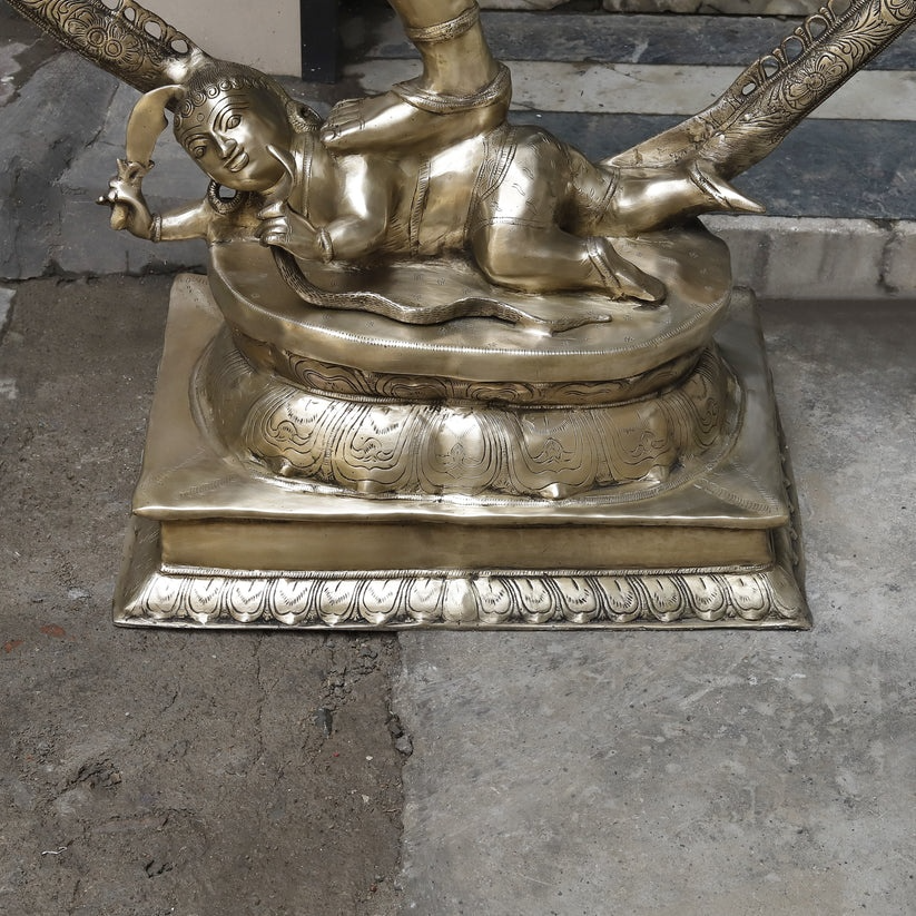 Handcrafted statue Brass Nataraj Idol 69 inches