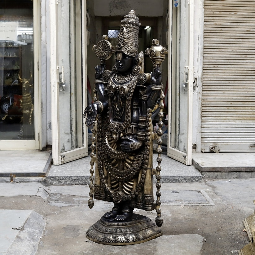 Brassaura® Handcrafted statue Brass Balaji Idol 69 inches