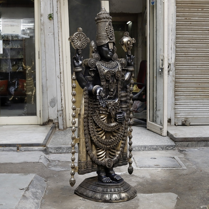 Brassaura® Handcrafted statue Brass Balaji Idol 69 inches