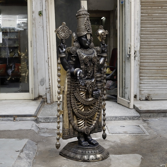 Brassaura® Handcrafted statue Brass Balaji Idol 69 inches