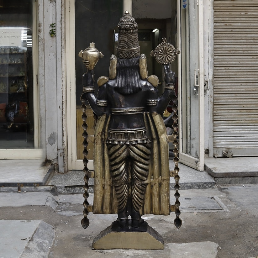 Brassaura® Handcrafted statue Brass Balaji Idol 69 inches
