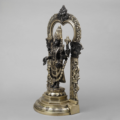 Handcrafted brass statue Balaji Statue with Gold and Black Finish 22 inches