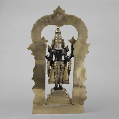 Handcrafted brass statue Balaji Statue with Gold and Black Finish 22 inches