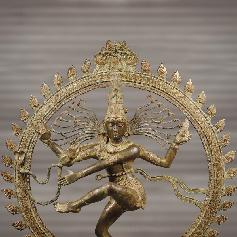 Brassaura™ Brass Natraj Statue | Height 72 Inches & Weight 158 kg