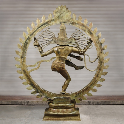 Brassaura™ Brass Natraj Statue | Height 72 Inches & Weight 158 kg