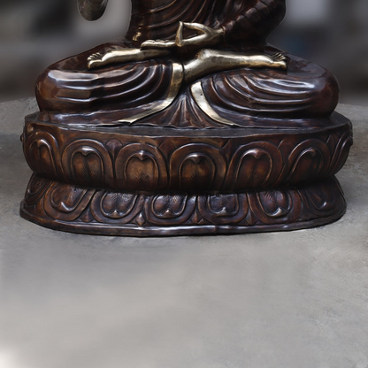 Brassaura™ Brass Big Buddha Statue | Height 64 Inches & Weight 250.000 kg