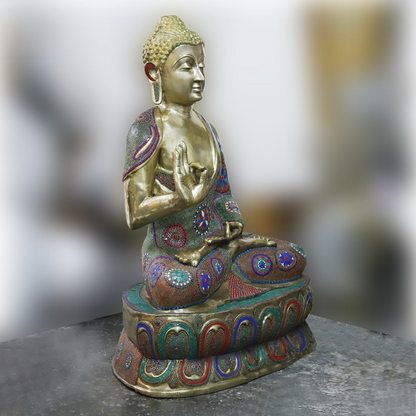 Brassaura™ Brass Big Buddha Statue | Height 65 Inches & Weight 255.000 kg