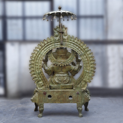 Brassaura™ Brass Big Ganesha Statue | Height 66 Inches & Weight 145 kg