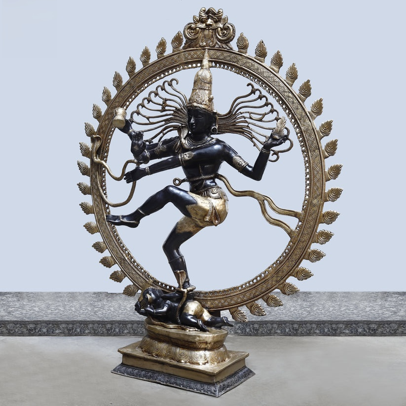 Brassaura™ Brass Natraj Statue | Height 28 Inches & Weight 35.440 kg