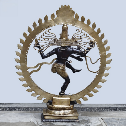 Brassaura™ Brass Natraj Statue | Height 28 Inches & Weight 35.440 kg