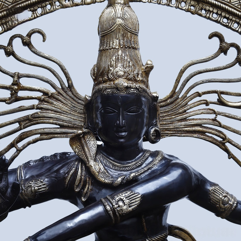 Brassaura™ Brass Natraj Statue | Height 28 Inches & Weight 35.440 kg