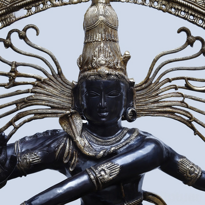 Brassaura™ Brass Natraj Statue | Height 28 Inches & Weight 35.440 kg