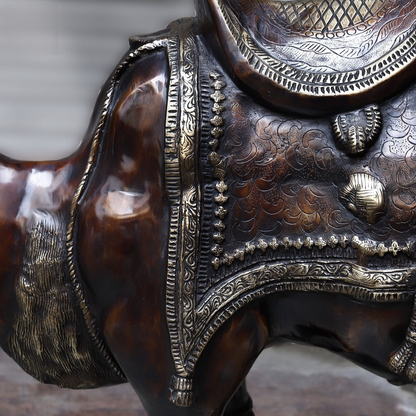 Brassaura™ Brass Big Camel for Home Decor | Height 49 Inches & Weight 108.450 kg
