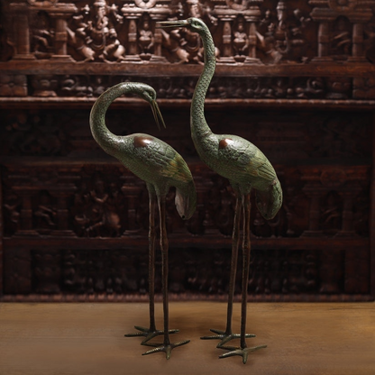 Brassaura™ Brass Swan for Home Decor | Height 58 Inches & Weight 38.900 kg