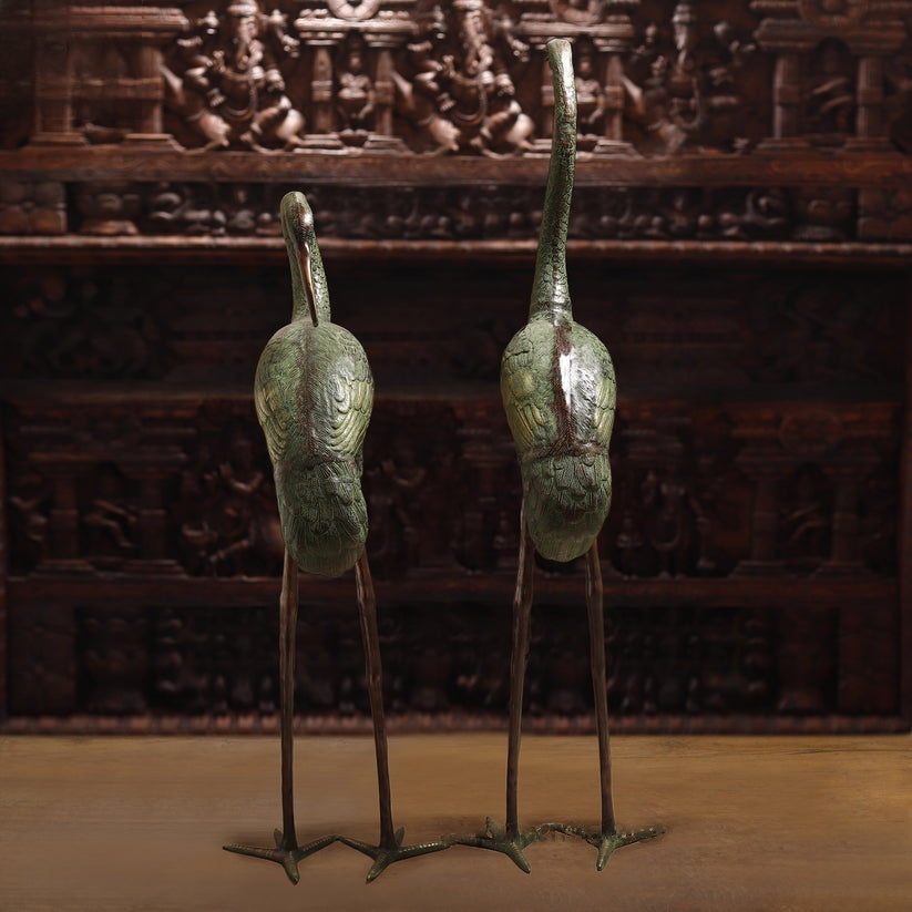 Brassaura™ Brass Swan for Home Decor | Height 58 Inches & Weight 38.900 kg