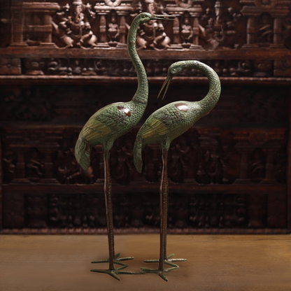 Brassaura™ Brass Swan for Home Decor | Height 58 Inches & Weight 38.900 kg