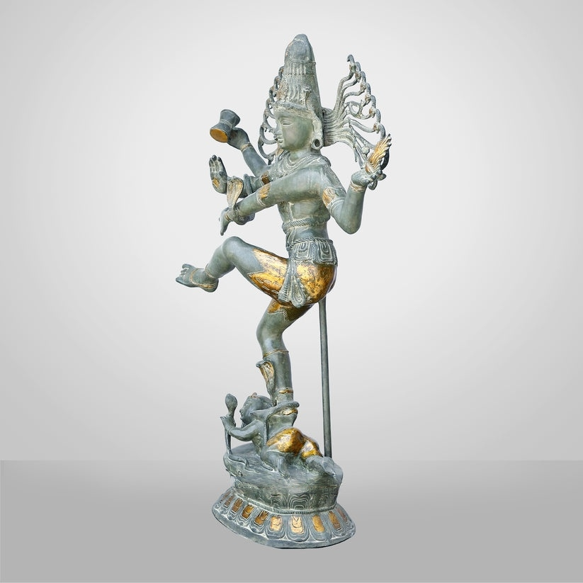 Brassaura™ Brass Big Natraja Statue | Height 58 Inches & Weight 85.000 kg