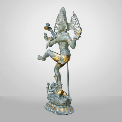 Brassaura™ Brass Big Natraja Statue | Height 58 Inches & Weight 85.000 kg