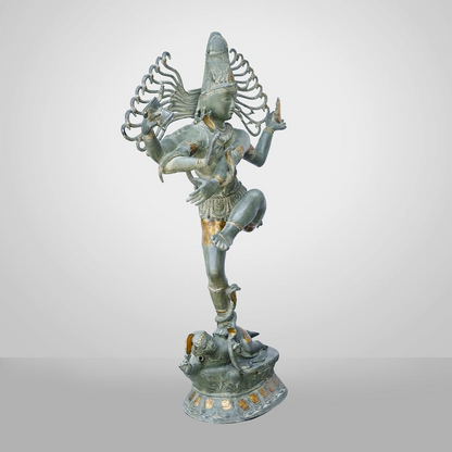 Brassaura™ Brass Big Natraja Statue | Height 58 Inches & Weight 85.000 kg