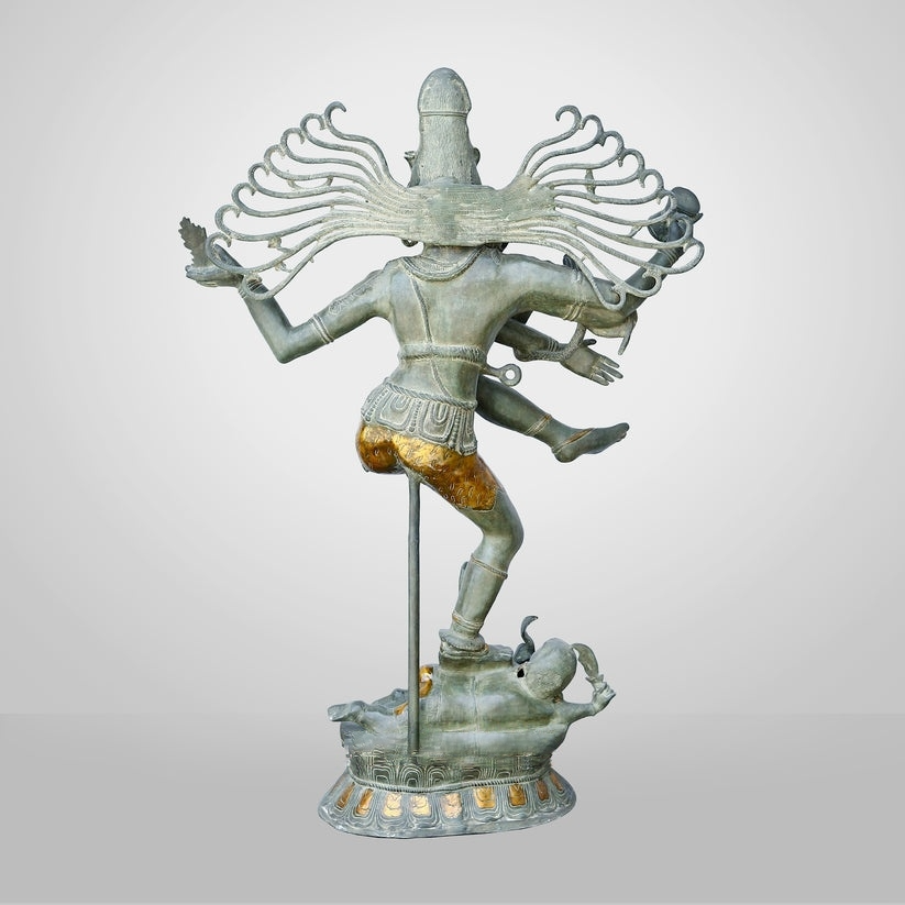 Brassaura™ Brass Big Natraja Statue | Height 58 Inches & Weight 85.000 kg