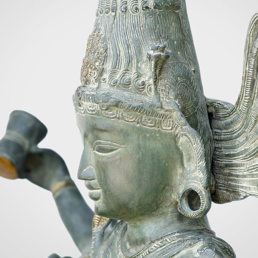 Brassaura™ Brass Big Natraja Statue | Height 58 Inches & Weight 85.000 kg