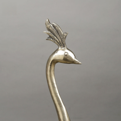 Brass Peacock, Fine Golden Finish, 25"