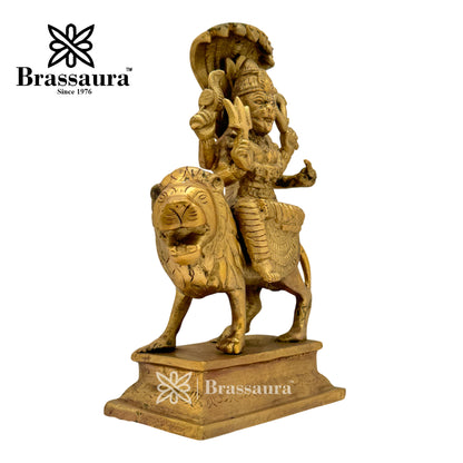 Brass Narasimha Idol for Home and Decor Weight 2.4 Kg Height 23 cm