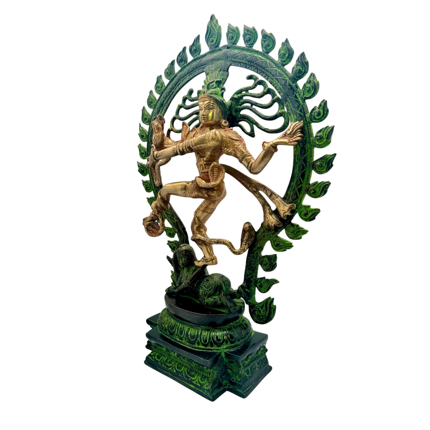 Brass Big Size Golden Finish Quality Dancing Natraj God Idols for Home and Decor Height 60 cm Weight 8 Kg