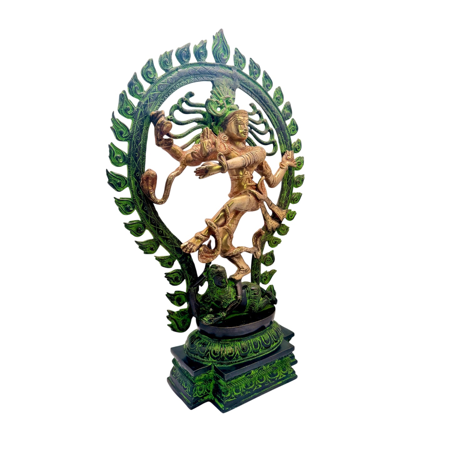 Brass Big Size Golden Finish Quality Dancing Natraj God Idols for Home and Decor Height 60 cm Weight 8 Kg