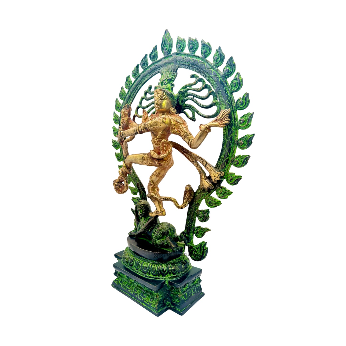 Brass Big Size Golden Finish Quality Dancing Natraj God Idols for Home and Decor Height 60 cm Weight 8 Kg