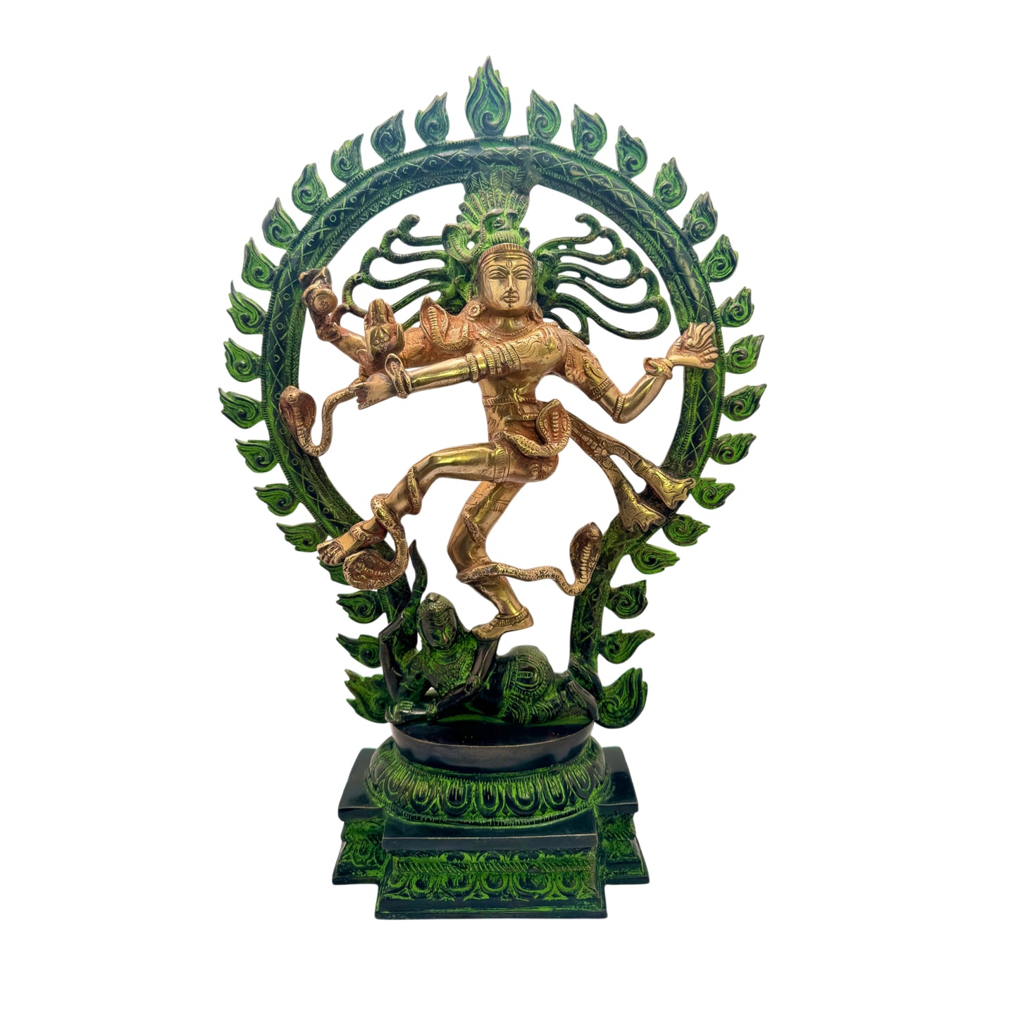 Brass Big Size Golden Finish Quality Dancing Natraj God Idols for Home and Decor Height 60 cm Weight 8 Kg