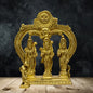 Brass Ram Darbar Murti for Home Bhagwan Ram Darbar with Sita Laxman Hanuman Idol Statue Height 19 cm Weight 960 Gram