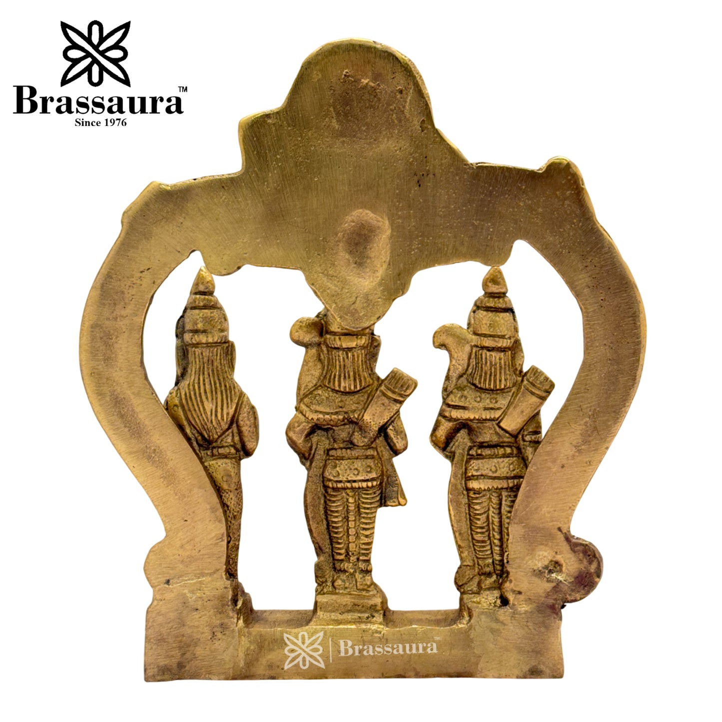 Brass Ram darbar Idol for Home and Decor Weight 1.1 Kg Height 17 cm