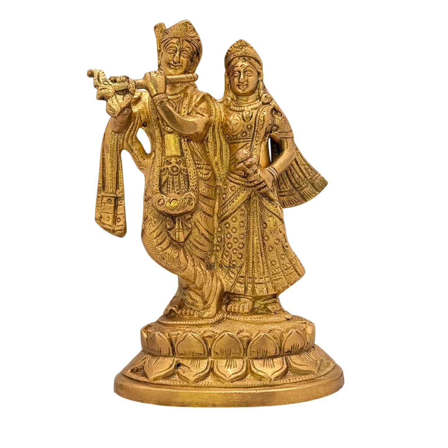 Brass Radha Krishna Murti for Home and Decor Show Piece for Living Room Height 20 cm Weight 1 Kg