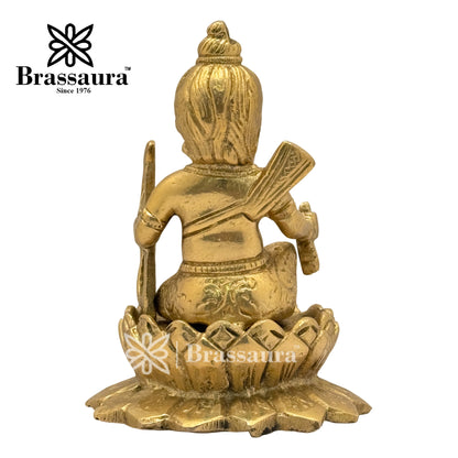 Brass Ram Lalla Idol for Home and Decor Weight 1.2 Kg Height 13 cm