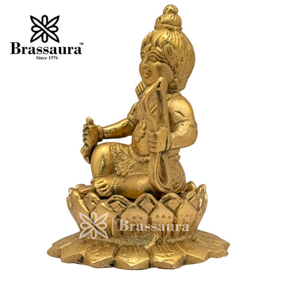 Brass Ram Lalla Idol for Home and Decor Weight 1.2 Kg Height 13 cm