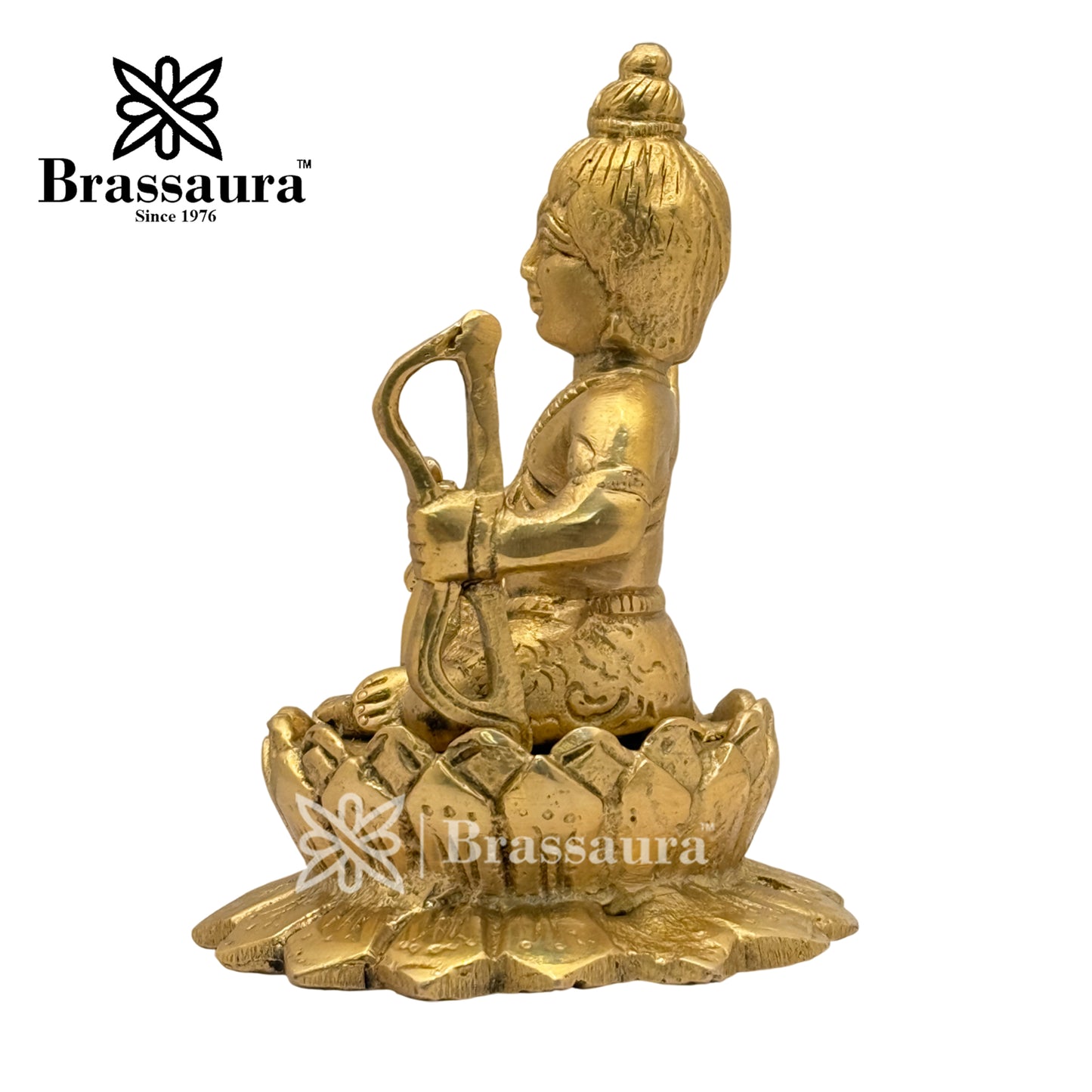 Brass Ram Lalla Idol for Home and Decor Weight 1.2 Kg Height 13 cm