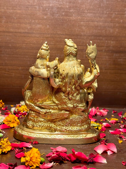 Brass Shiva Murti for Home and Decor Show Piece for Living Room Handmade Height 18 cm Weight 1.4 Kg