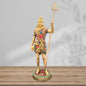 Brass Gem Stone Work Standing Shiva Murti for Home and Decor Height 63 cm Weight 10 Kg