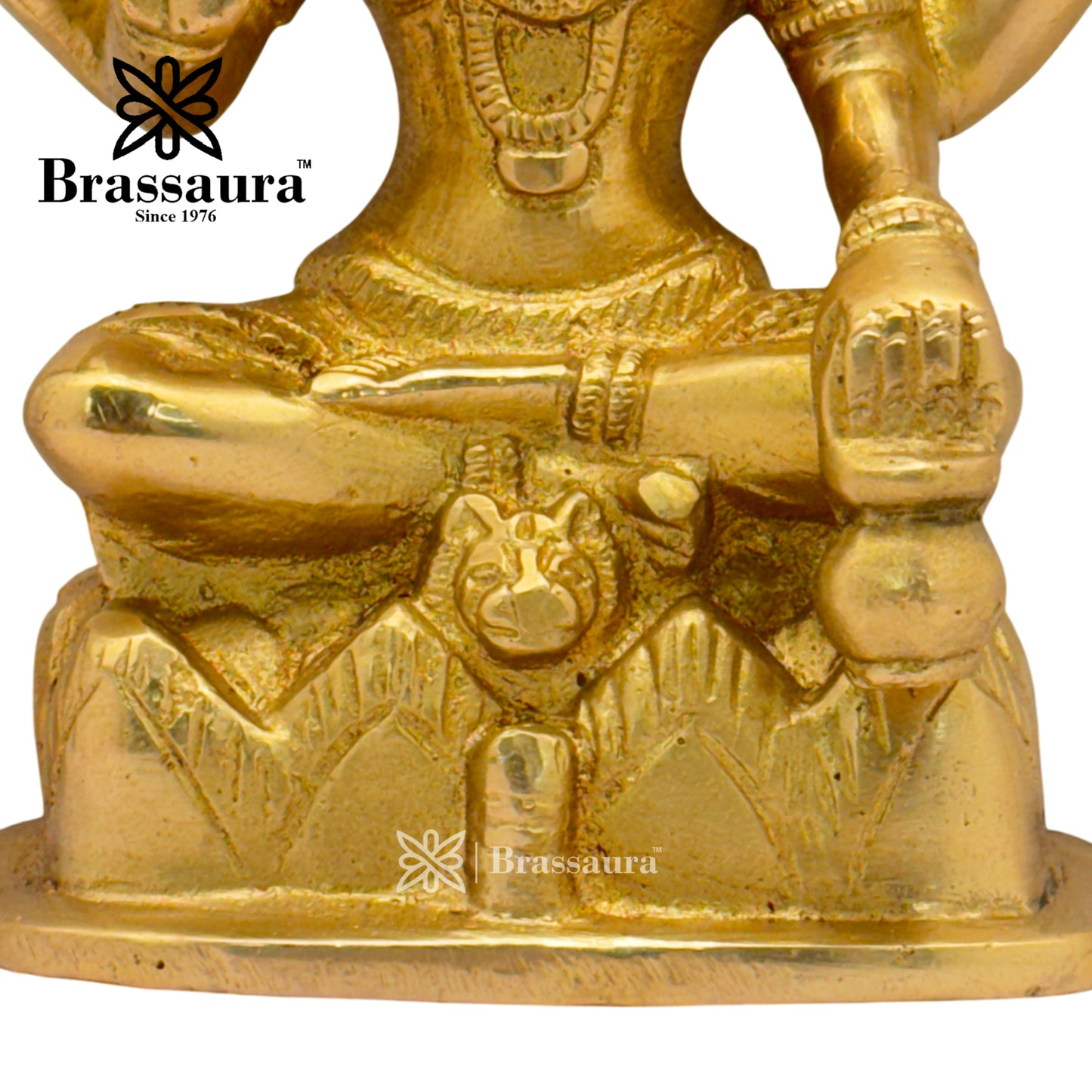 Brassaura™ Traditional Brass Shiva Murti – Height 5.6 Inches & Weight 1.3 Kgs | Classic Idol
