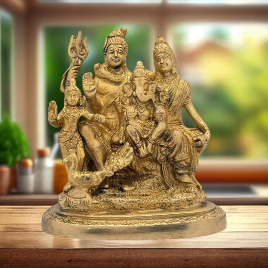 Brass Shiva Murti for Home and Decor Show Piece for Living Room Handmade Height 18 cm Weight 1.4 Kg