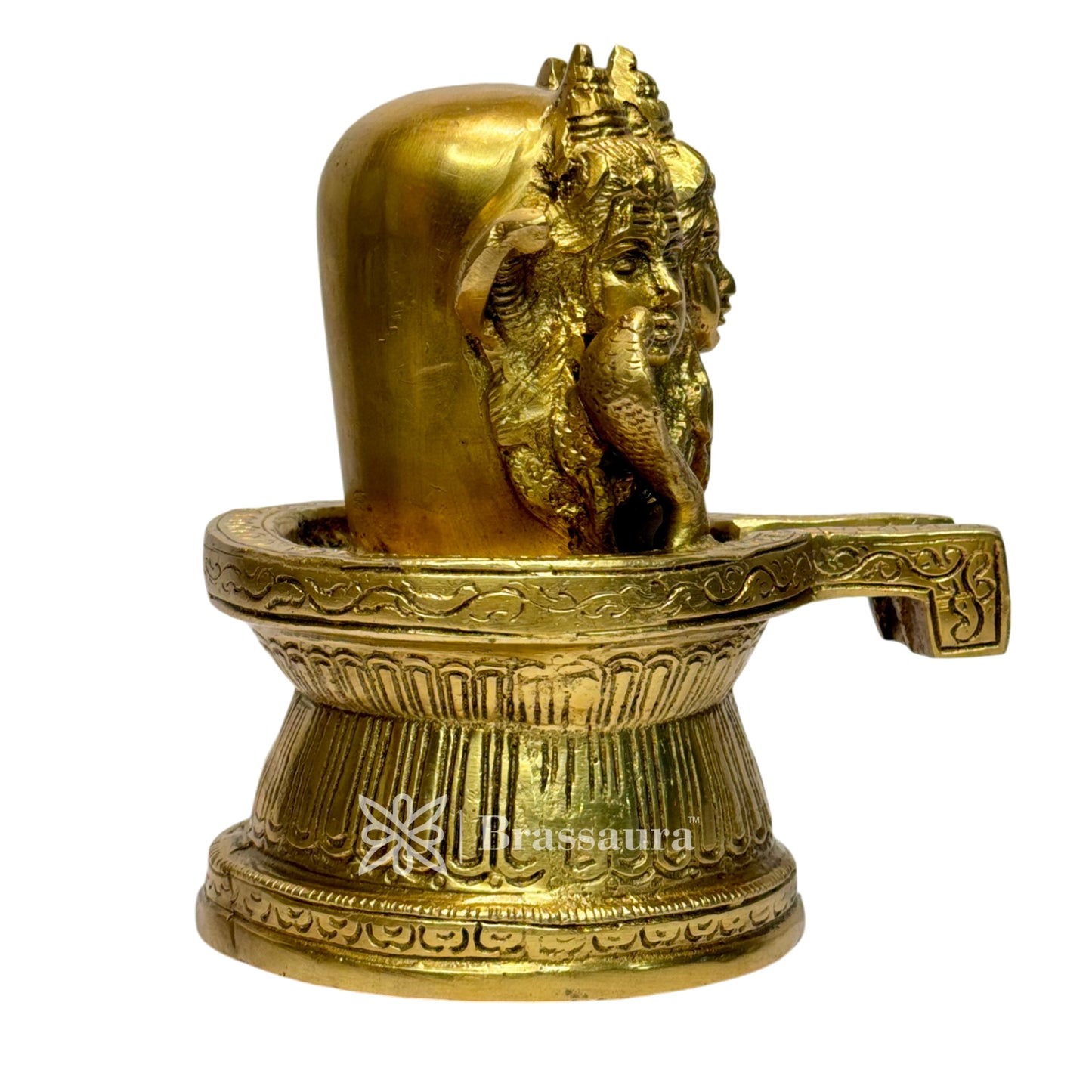 Brass Shivalinga Murti for Home and Decor Height 19 cm Weight 2.8 Kg